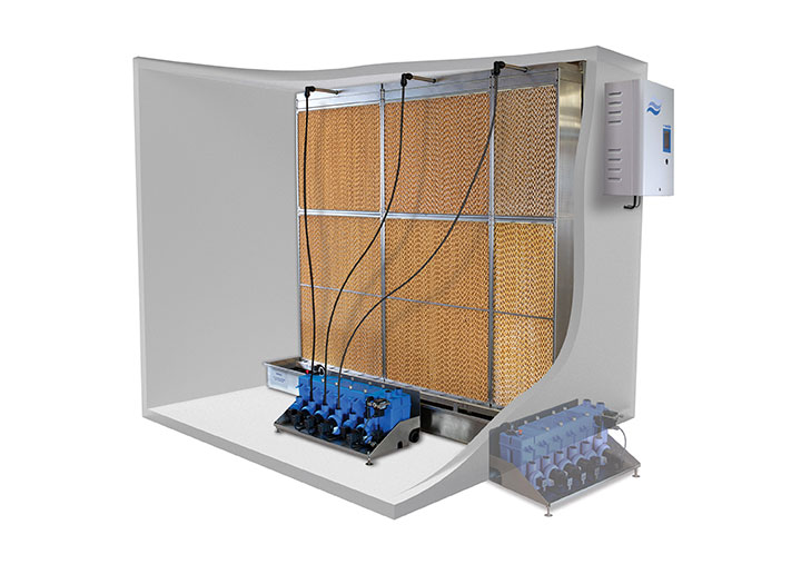 Automotive manufacturing evaporative humidifier Automotive manufacturing evaporative humidifier